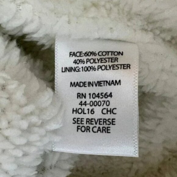 Gaiam Sweater Wrap Fleece Lined Cardigan Jacket Large - Picture 7 of 7